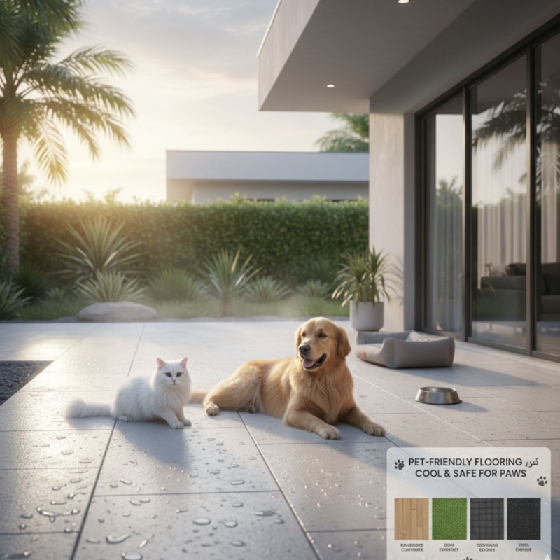 How to Choose Pet-Friendly Outdoor Flooring in UAE: Safe Options for Hot Climates