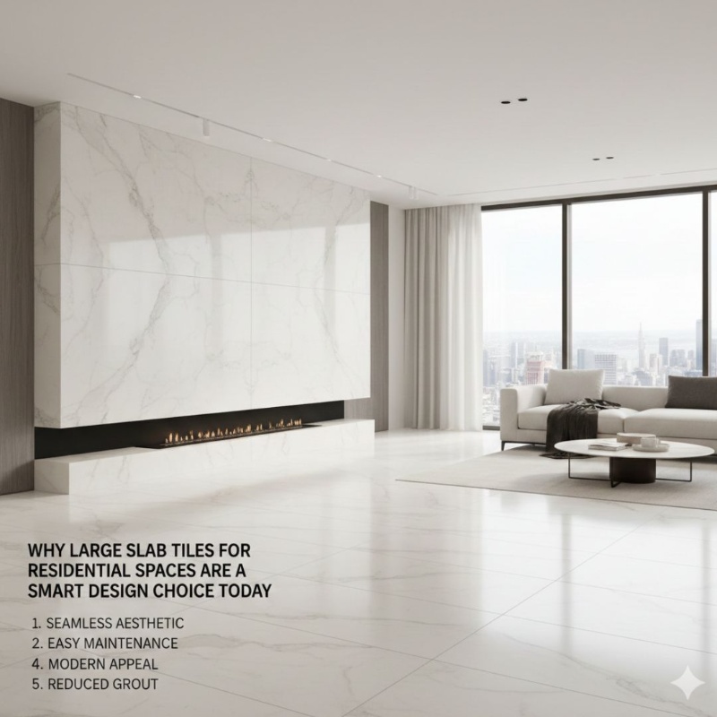 Why Large Slab Tiles for Residential Spaces Are a Smart Design Choice Today