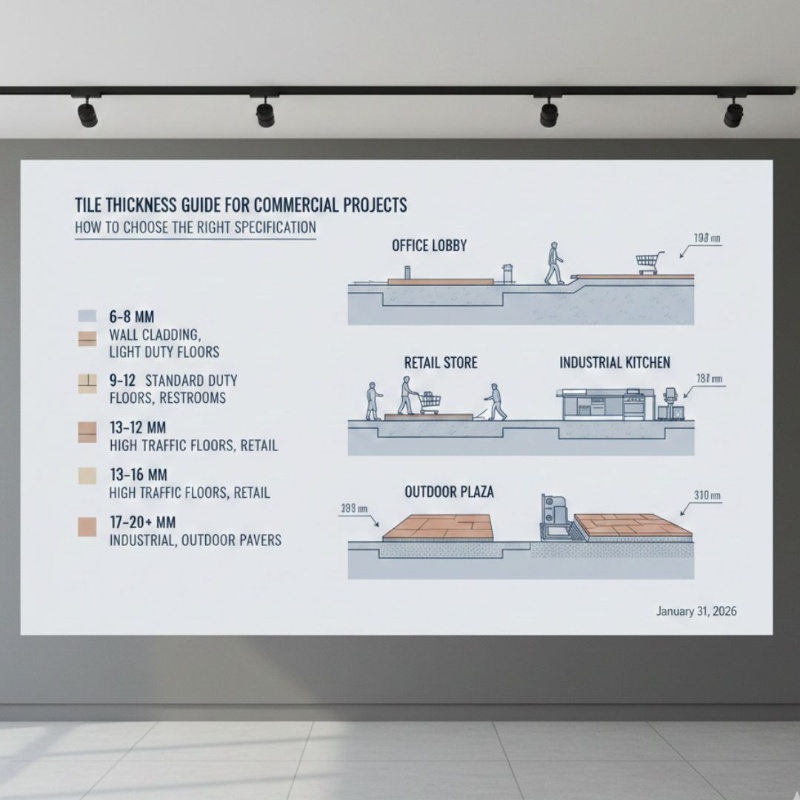 Tile Thickness Guide for Commercial Projects: How to Choose the Right Specification Photos - 1