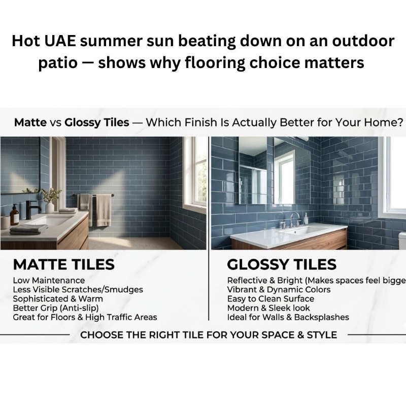Matte vs Glossy Tiles — Which Finish Is Actually Better for Your Home? Photos - 1